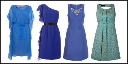 Fashion-era.com - Cool Blue Dresses - The 2009 Fashion Silhouette 