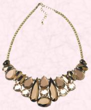 Byzantine Bronze Gem Necklace £25/€42 from Accessorize Spring Summer 2009. Smoky quartz look.