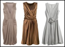 Goddess draped dresses from Wallis, Marks & Spencer and Hobbs - Summer 2009 Fashion Dresses