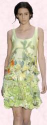 Erdem dress in lemon grass tones - Top Ten Fashion Trend 2009
