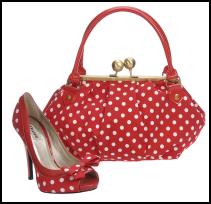 Dune - Lotty red and white spot shoes �85 and Motty red and white spotted handbag, �45 - Spring/Summer 2009 - Ladies & Accessories both Dune. 