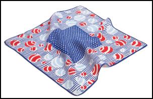  Red white blue print scarf from Hobbs. Hobbs Spring Summer 2009.