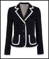 Phase Eight Spring Summer 2009 Navy Cotton White Trim Jacket �99.00.