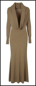 Wallis Camel Long Sleeve Winter Maxi Dress