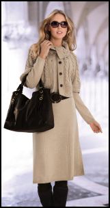 El�gance Short Cable Knit Cardigan