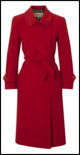 Paul Costello Red Tie Belt Coat at John Lewis.