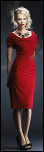 House of Fraser Autumn 2010 - Red velvet dress
