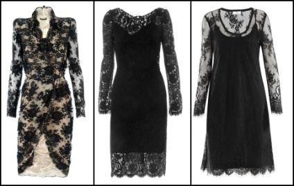  Cocktail Dress on Above Left   Alexander Mcqueen   Black Lace Dress     2 865