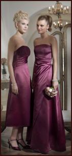 BHS Wedding SS10 Bridesmaid in Merlot Colour Dress