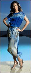  El�gance - Flowing, Pure Silk Dress, �289.