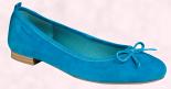  Tamaris Blue Suede Flat Ballet Pump - �39.99