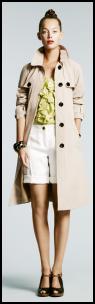 Hobbs SS10 Collections. Hobbs Riviera Rainmac, �149, Gaiety Top, �69, Vincente Shorts, �69, Gina Bangle, �49, Rocas Double T-Bar, �189.