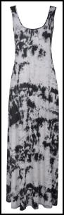 Dorothy Perkins High Summer 2010 - Utility Trend Tie Dye Hippy Holiday Monochrome Cotton Maxi Dress �28/�45.