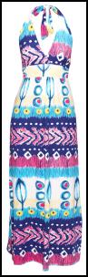 Halterneck Tribal Print maxi Dress �25 Boohoo.com - SS 10 Dresses.