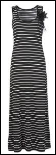 Black Stripe Corsage Maxi Dress 52R478WB9 �25 Oli Clothing. 