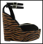Zebra Animal Print Wedge Shoe Accessories for AW11/12