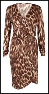 Animal Print Wrap Dress Fashion for Winter 2011/12
