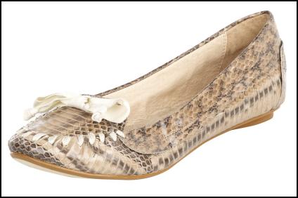 Snake Print Loafer Flat Shoe for AW11/12