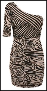 One Shoulde Animal Print Dress Fashion for Winter 2011/12