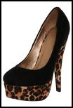 Animal Leopard Platform Block Peep-toe Shoe for AW11/12