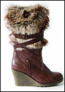 Wedge Boot Fur Cuff for AW11/12