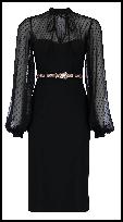 Star by Julien MacDonald Dobby Spot Little Black Dress.