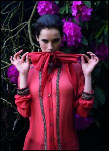 Red Pussy Bow Fashion Blouse AW11.