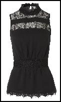 Debenhams Black Top.
