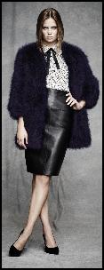 M&S Leather Skirt.