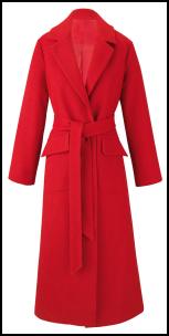 Maxi Wrap Red Coat.