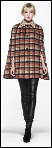 Check Plaid Cape