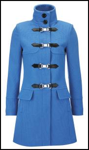 Blue Toggle Coat.