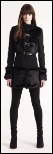 Fur Hem Mini Coat.