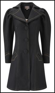 Fever Boleyn Coat Black.