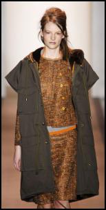 Short Sleeve Combat Pocket Parka Coat Fashion.