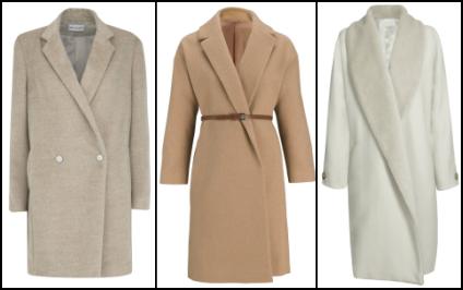 Camel Wrap Coat.