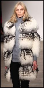 White Tipped Fur Coat - Matthew Williamson AW11
