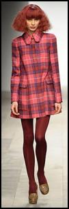 Bright Check Retro 60s Coat.