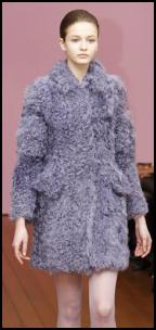 Philosophy Lilac Fur Mini Coat.