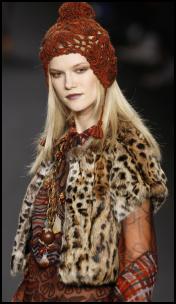 Leopard Print Fur Gilet from Anna Sui AW11.