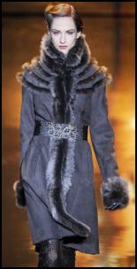 Dyed Grey Shearling Coats.