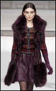 Fur Trim Knee Length Gilet Coat.