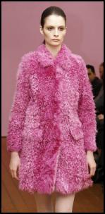 Philosophy Pink Fur Mini Coat.