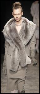 Donna Karan Costume Suit & Fur Throw.