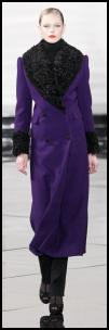 Purple Fur Collar Coat.