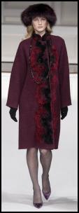 Easy Loose AW11 Coat - De La Renta Fur Trimmed Coat.