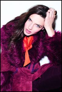 Berry Suede Coat.