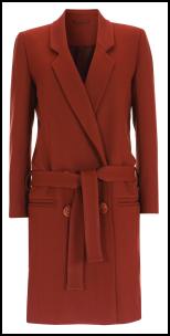 Topshop AW11 Tan Wool Belted Long Coat.