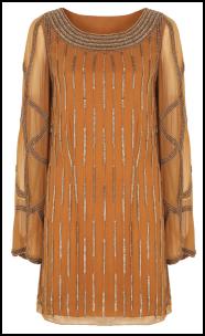 Orange Bead Sixties Tunic Dress.