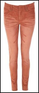 Cinnamon Orange Rust Cord Jeans.